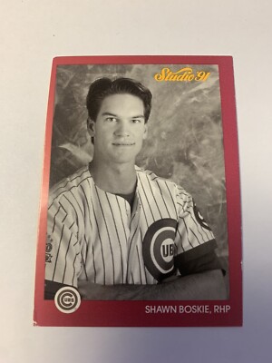 1991 Leaf Studio Shawn Boskie Chicago Cubs