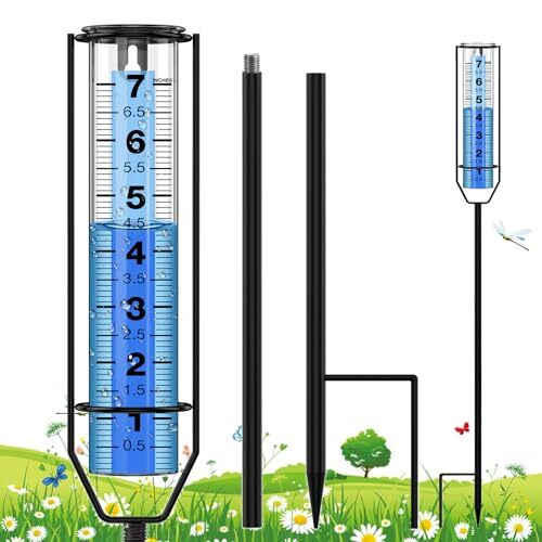 Manomètre de pluie amélioré, 7" antigel imperméable extérieur mieux noté, grand - Photo 2 sur 8