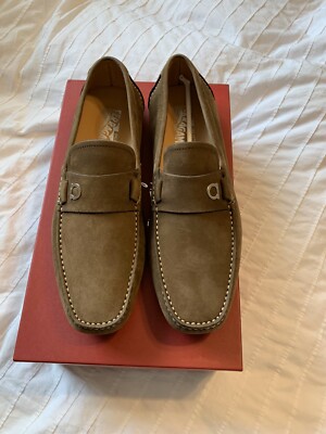 Salvatore Ferragamo Suede Men Driver Moccasin Loafers Shoes 8 $695 retail New Auth Salvatore Ferragamo Parigi Pop Men Driver Moccasin  main image 4