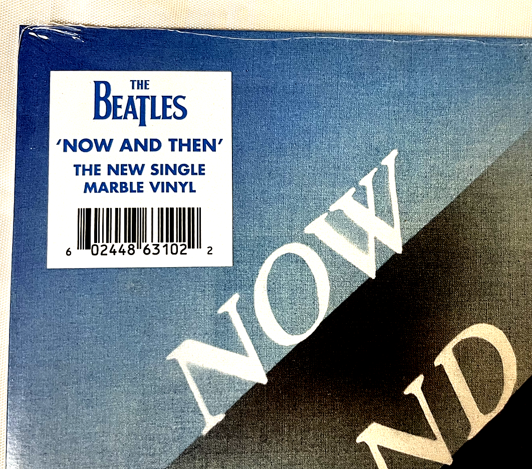 Beatles Now and Then Blue White Marble 7