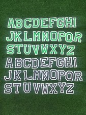 52 PCS 2" Iron-On Letter Patches by A-Z Alphabet Appliques, 2 Set Letter Patches