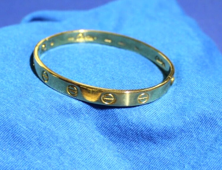 Authentic Cartier Love Bracelet Half Diamond 4P #260-006-179-5105 | eBay