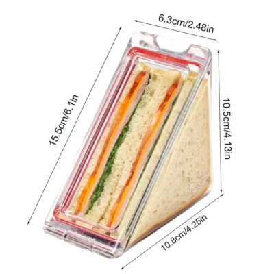 Picnics Sandwich Box Reusable Triangular Sandwich Bags Reusable Sandwich Contain