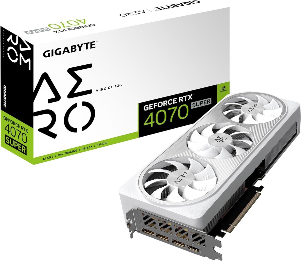 GIGABYTE NVIDIA RTX4070 SUPER GDDR6X 12GB GV-N407SAERO OC GIGABYTE NVIDIA RTX4070 SUPER GDDR6X 12GB GV-N407SAERO OC