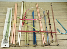 Vintage Knitting Needles Large Lot Various Sizes  shapes Scovill, Boye 0-10-1/2