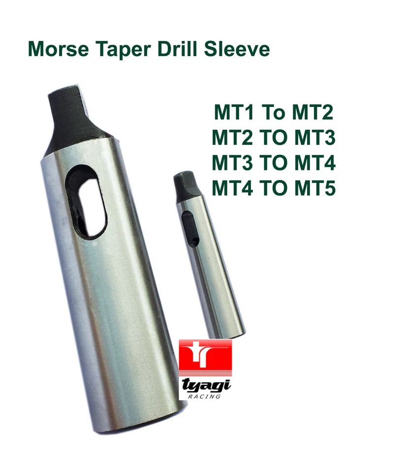 TYAGI RACING Morse Taper Chuck Drill Sleeve Reducer MT1-2 MT2-3 MT3-4 MT4-5 MACHINING LATHE