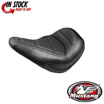 Mustang Solo Touring Seat Quad Stitch 2018-2020 Harley Softail Slim FLSL