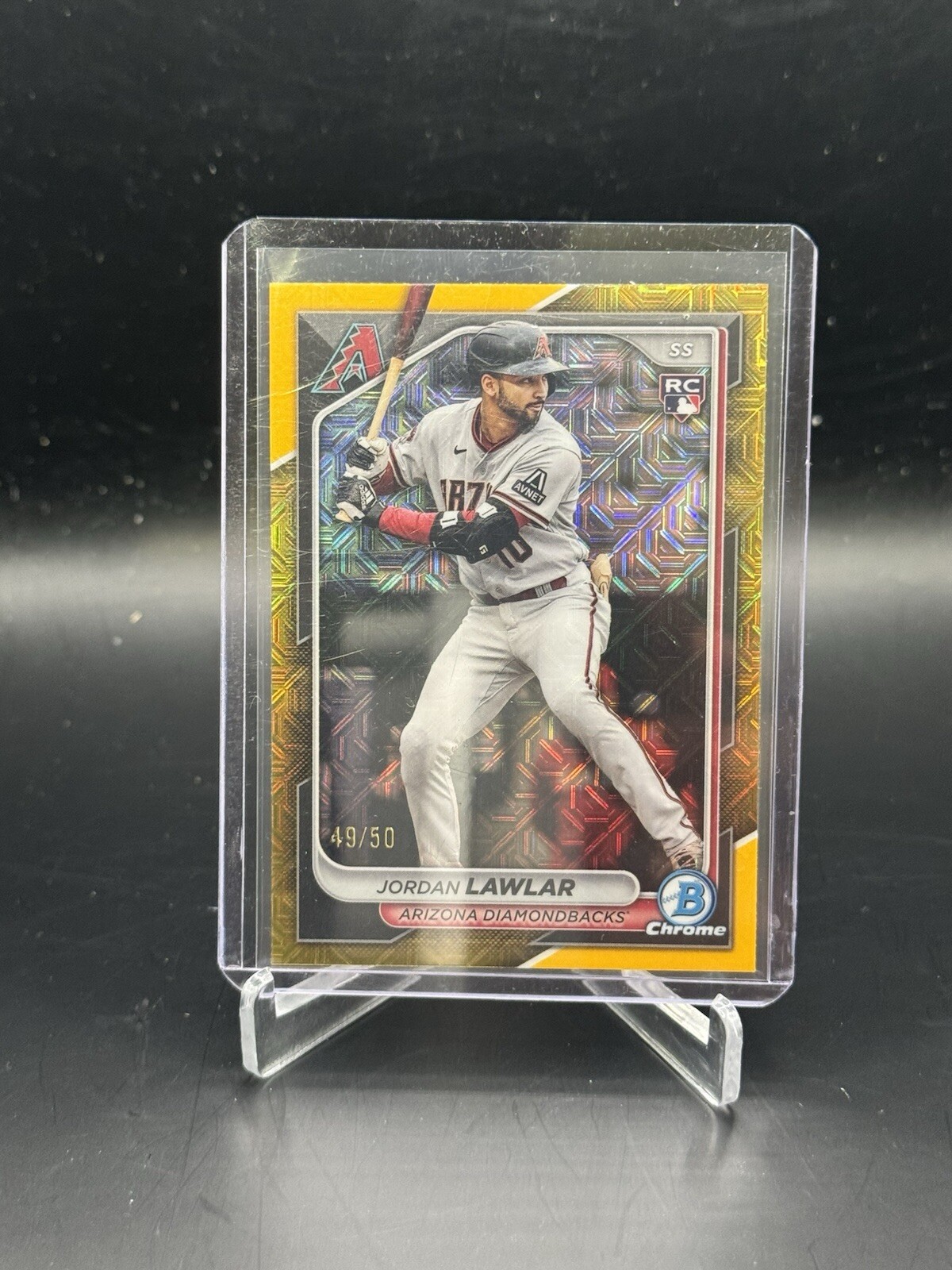 2024 Bowman Chrome -  Gold Mojo Refractor #55 Jordan Lawlar /50 (RC)