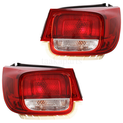 L+R Pair Tail Lights Rear Outer For 2013-2015 2016 Chevy/Chevrolet Malibu