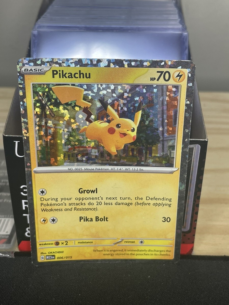 Pikachu 006/015 - Holo - McDonald's 2023 M23EN Pokemon Card | eBay
