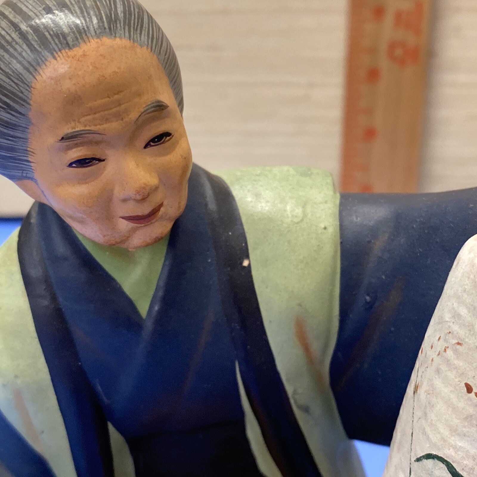 Vintage Urasaki Doll Figure Woman Holding Vase Fukouka Japan Detailed 5