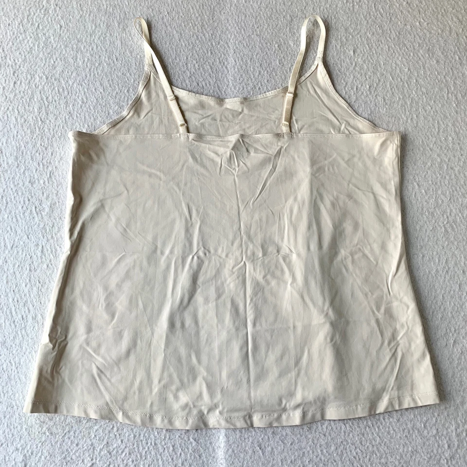 Camiseta sin mangas Coldwater Creek para mujer XL blanca cami correas ajustables nailon spandex Foto 2 de 4