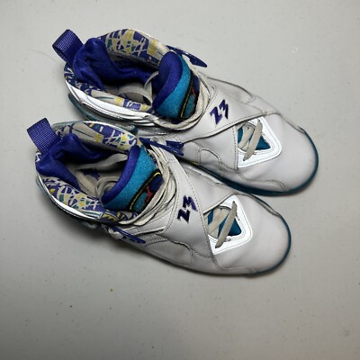 Jordan 8 VIII Retro White Aqua 2019 | Women Size 7 | CI1236-100