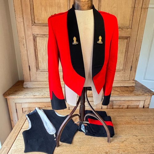 BRITISH ARMY ROYAL ENGINEERS REGIMENT MESS DRESS JACKET - WAISTCOAT - TROUSERS