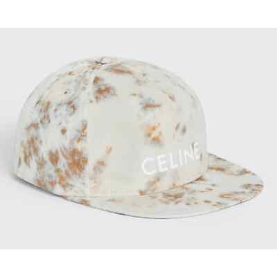 Celine Glacier Tie Dye Velvet Logo Baseball Cap Adjustable