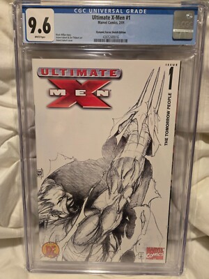 ULTIMATE X-MEN #1 DYNAMIC FORCES SKETCH VARIANT - KUBERT CGC 9.6