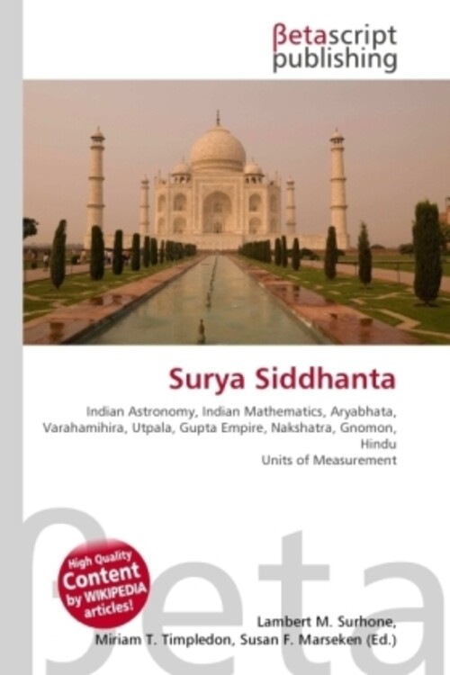 Lambert M. Surhone (u. A.) | Surya Siddhanta | Taschenbuch | Englisch