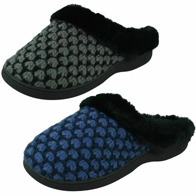 Ladies Four Seasons Memory Foam Slip On Mule Slippers June