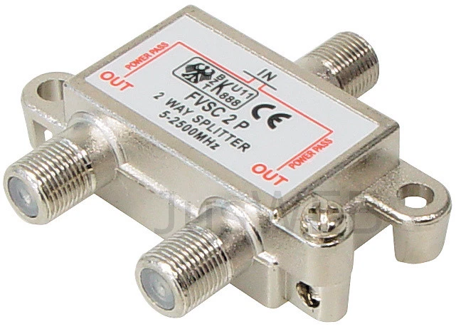 WENTRONIC Sdoppiatore Sdoppiatore SAT 2x 5-2500MHz 100dB Digitale Cavo TV DVB-T HDTV FM