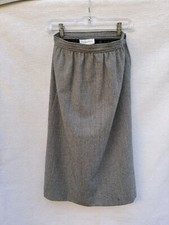 Vintage Evan Picone Skirt Grey Tweed - Lined - Size 12