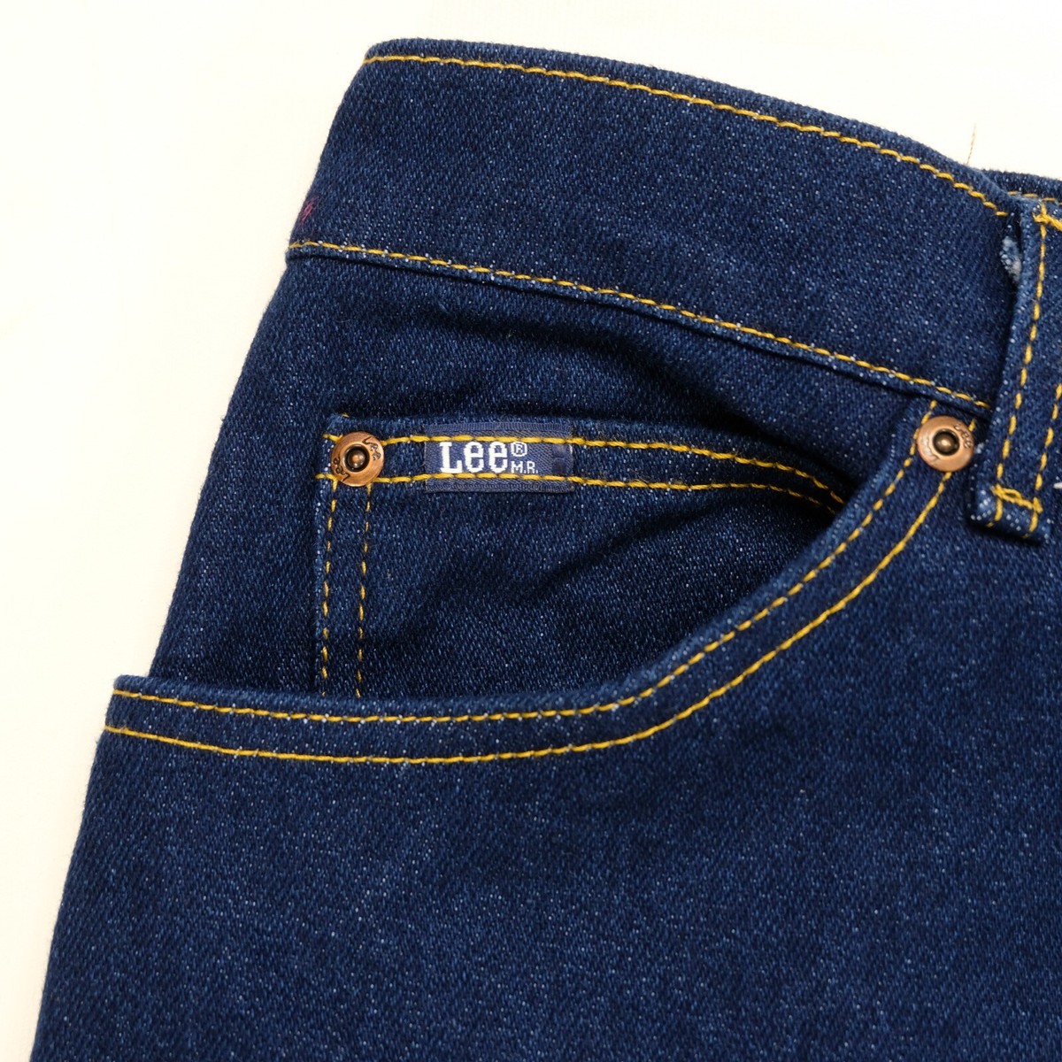 Rare Vintage LEE Zip Button Fly Genuine Denim Jeans 90s Indigo