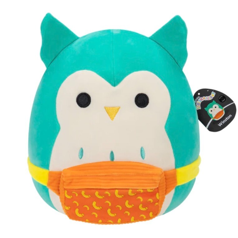 Squishmallows Collection Winston the Teal Owl with Fanny Pack