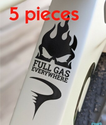 P Grevil FULL GAS PACK COMBO black DECAL SET