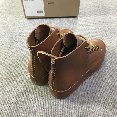 FEIT Hand Sewn High Rubber Shoes Size 35 Semi-Cordovan Leather
