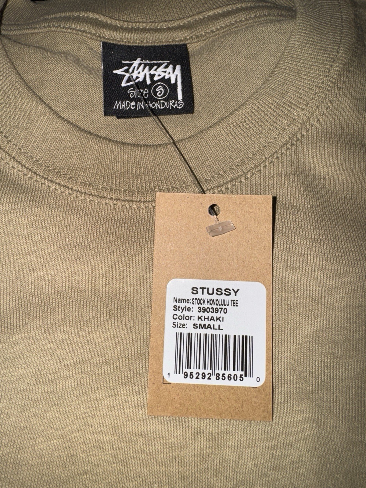 Stussy Honolulu Exclusive Chapter T-Shirt Khaki Rare Color— Size Adult Small thumbnail 3
