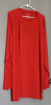 Real Essentials Long Sleeve Plus Size Active Shirt Size 5x Tall