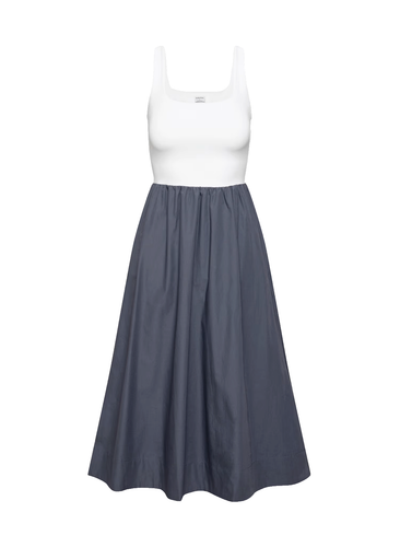 Aritzia Babaton Revive Fit and Flare Cotton Poplin Midi Dress Black xs $148 NWT - Picture 5 of 13