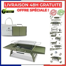 Charmline Barbecue Charbon Portable Pliable 34 x 23 cm pour Camping