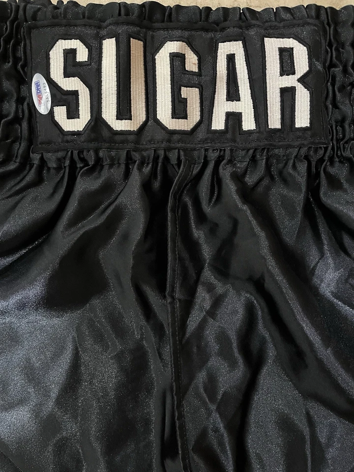 Sugar Ray Leonard Signed Boxing Trunks PSA DNA Authenticated - Image 2 of 4