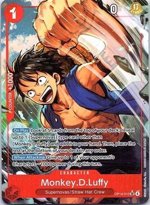 2025 One Piece A Fist of Divine Speed JP Monkey.D.Luffy #OP11-040 Alternate Art