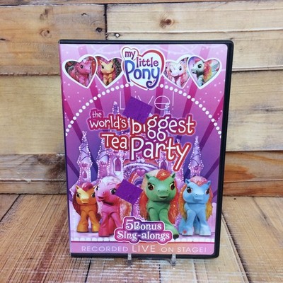 My Little Pony Worlds Biggest Tea Party DVD Used Live Kids Sing Along