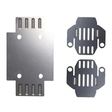 1/24 RC Car Steel Body Armor Chassis Bottom Guard Kit for FMS FCX24 Power Wagon