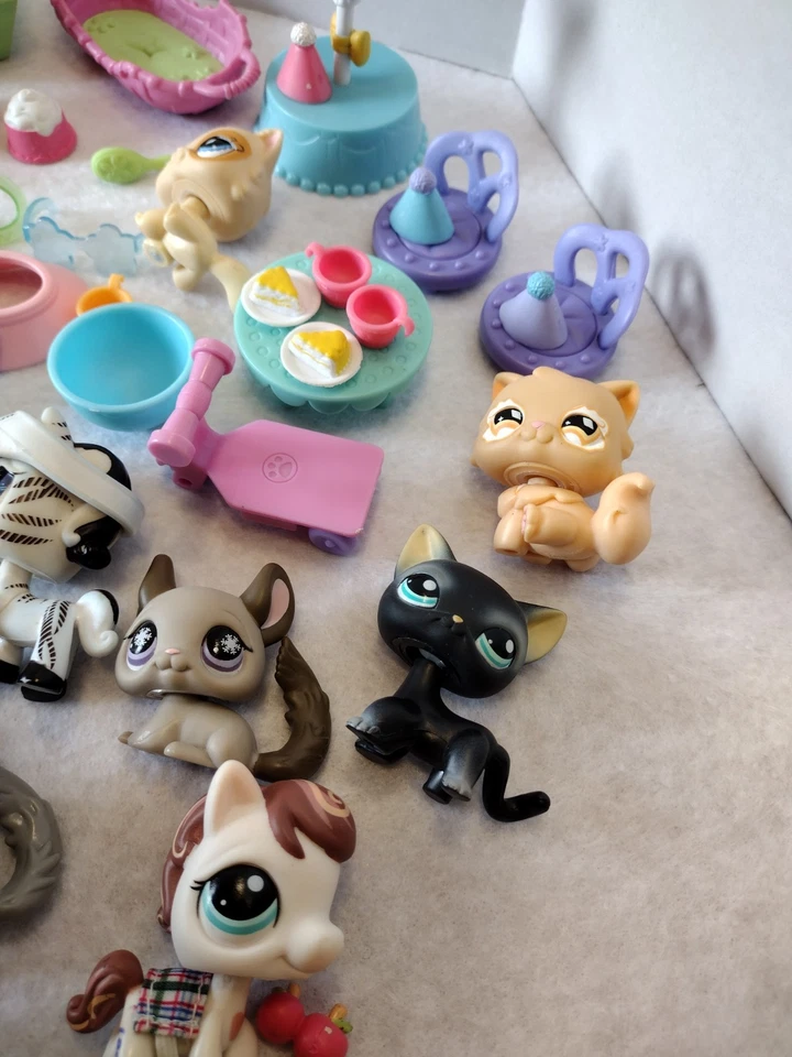 Littlest Pet Shop LPS Lote de 56 Perros Gatos Más Otros Animales Accesorios Hasbro Foto 4 de 4