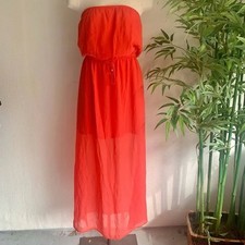 GUESS Women's Maxi Dress Medium Strapless