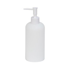 Frosted White Soap Pump Plastic Dispenser Bottle For Kitchen Bathroom