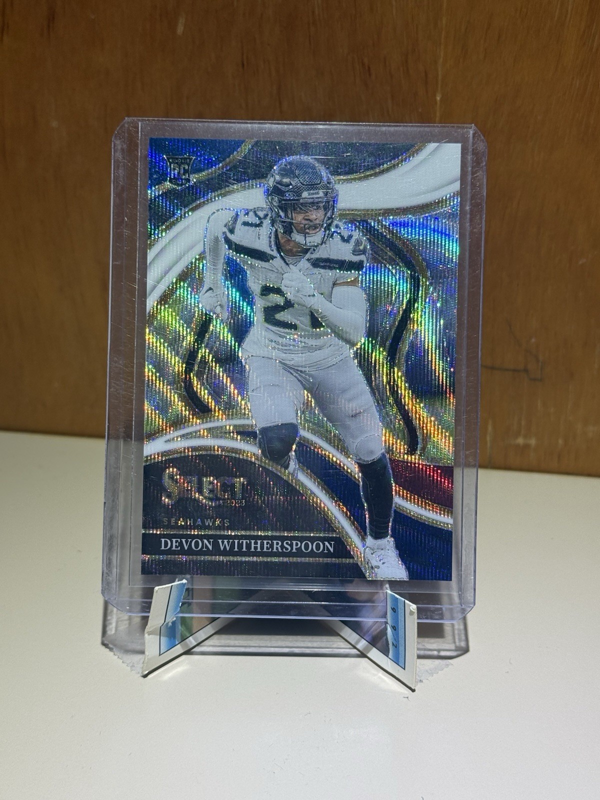 Panini Select 2023 Club Level Devon Witherspoon Tri-Color Prizm #273 /149 Rookie