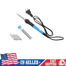 Soldering Iron Electric Gun Adjustable Temperature 60W Welding Solder Wire Kit