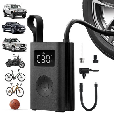 HOTO Portable Electric Air Pump   Digital Display, Auto Stop, LED Light QWCQA001