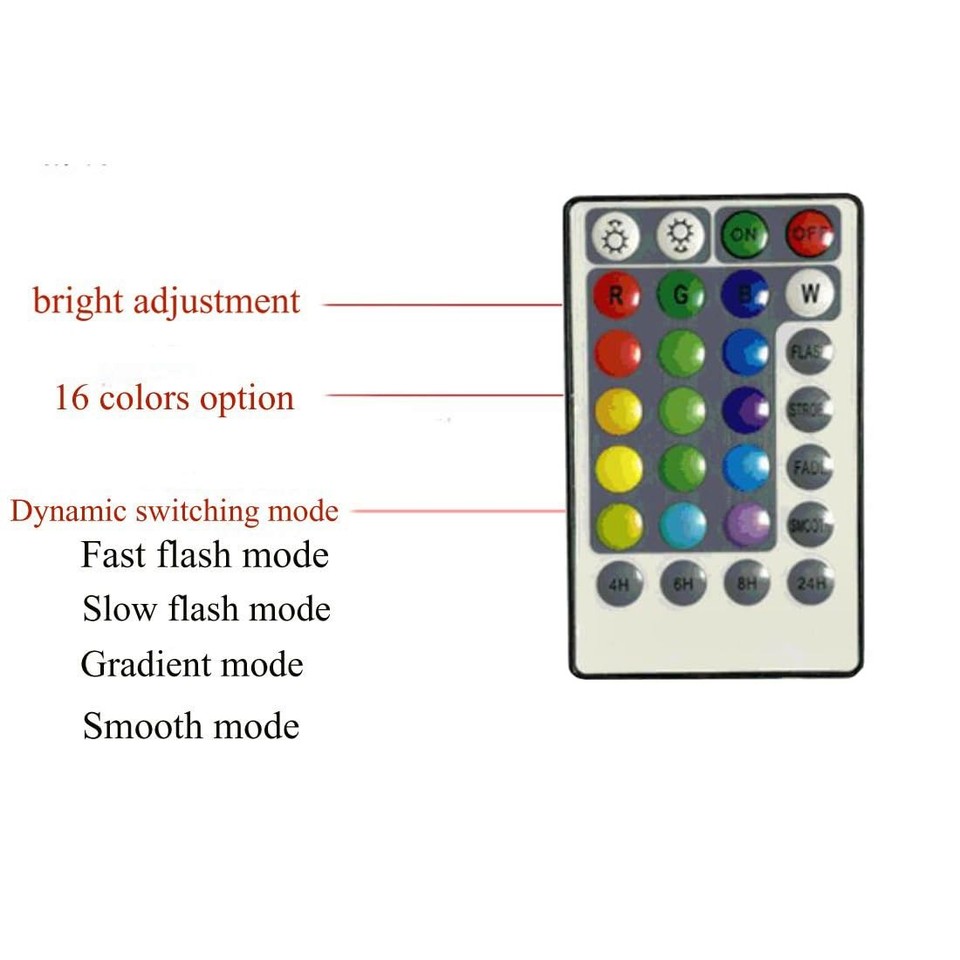 Multi Rope Light 2 Pack Multi Color Changing String Lights,Battery Powered LED String ...