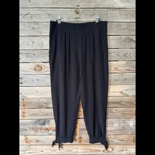 Last Chance! Apt. 9 Black Jogger Pants with Tie Ankle and Pockets - Size L