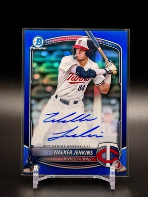 2025 Bowman WALKER JENKINS Chrome Prospect Auto True Blue Refractor /150 | Twins