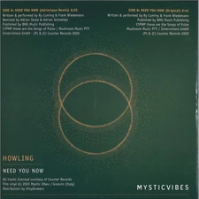 The Howling - Need You Now (Vinyl 12" 2023, Adriatique Remix Edition MVB-01)