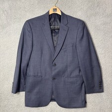 Jos A Bank 1905 Blue Wool Blazer 42R Tailored Fit 2-Button Sport Coat 03674