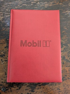 Mobil 1 Oil Gas Castelli Grid Notebook Corporate Gift Collectable Book MobilGas 