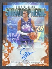 Cody Williams 2025-26 Topps Chrome Stratospheric Orange Auto /25 #SM-CW