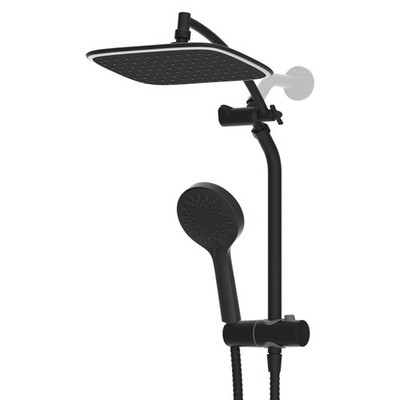 Dual Shower Head Combo 10 Inch High Pressure Rainfall Shower Head  with Handheld